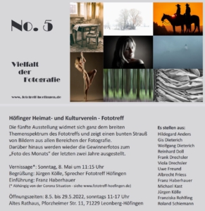 Ausstellungsflyer No. 5 - Vielfalt der Fotografie